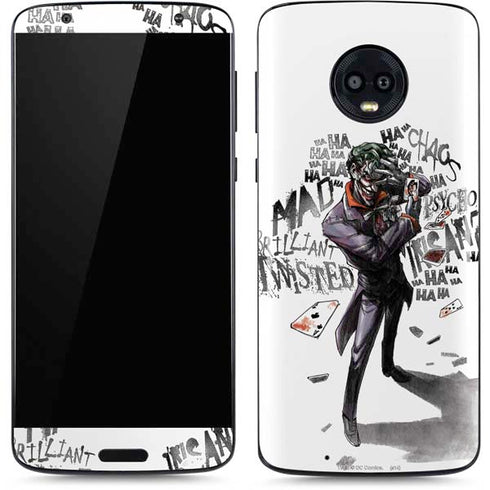 DC Comics The Joker Brilliantly Twisted Moto G6 Skin