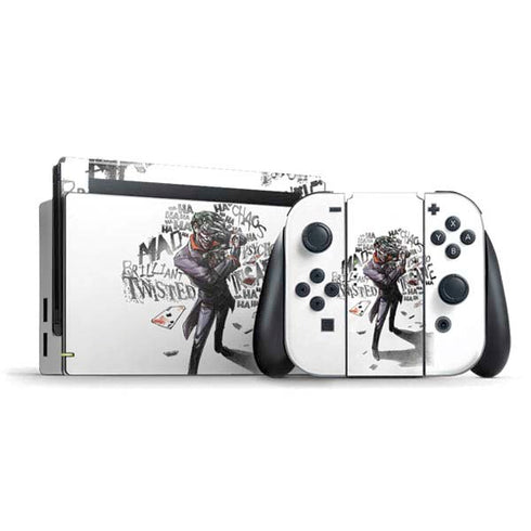 DC Comics The Joker Brilliantly Twisted Nintendo Switch Bundle Skin
