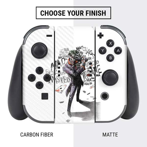 DC Comics The Joker Brilliantly Twisted Nintendo Switch Bundle Skin