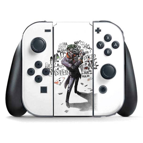 DC Comics The Joker Brilliantly Twisted Nintendo Switch (2017-2021) Joy-Con Controller Skin