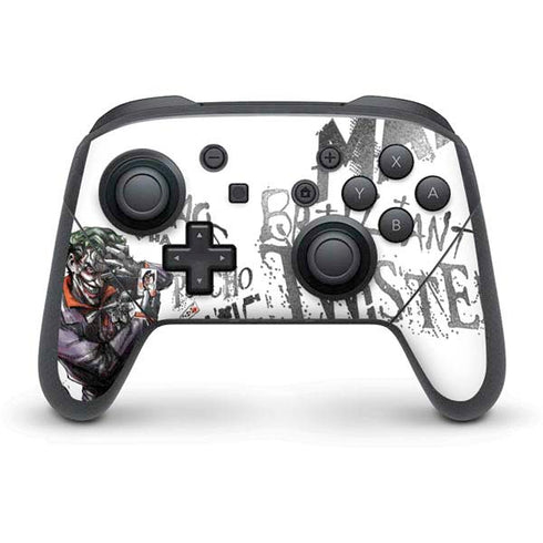 DC Comics The Joker Brilliantly Twisted Nintendo Switch Pro Controller Skin
