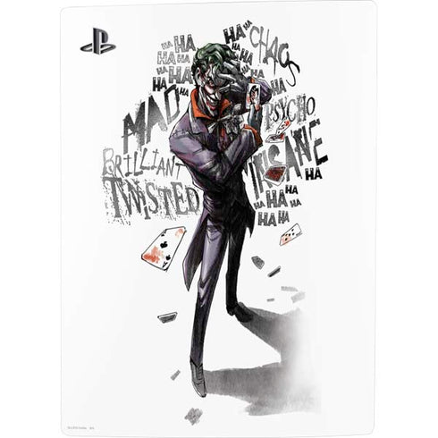 DC Comics The Joker Brilliantly Twisted PS5 Digital Edition Console Skin