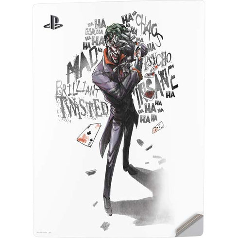 DC Comics The Joker Brilliantly Twisted PS5 Digital Edition Console Skin