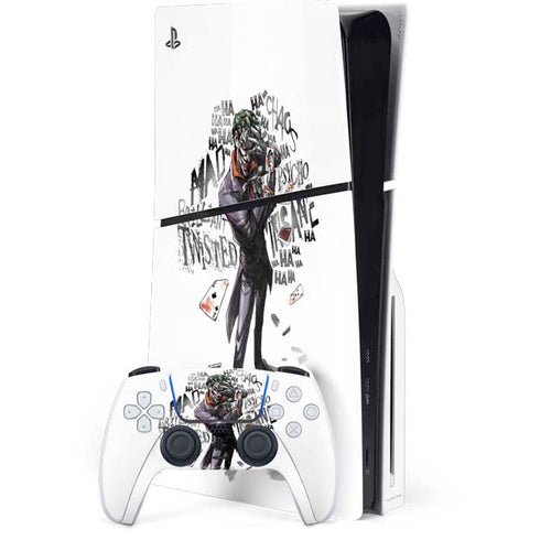 DC Comics The Joker Brilliantly Twisted PS5 Slim Disk Bundle Skin
