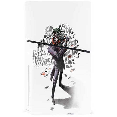 DC Comics The Joker Brilliantly Twisted PS5 Slim Disk Console Skin
