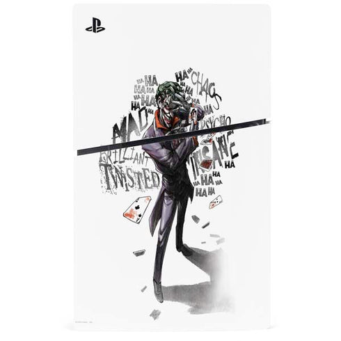 DC Comics The Joker Brilliantly Twisted PS5 Slim Digital Edition Bundle Skin