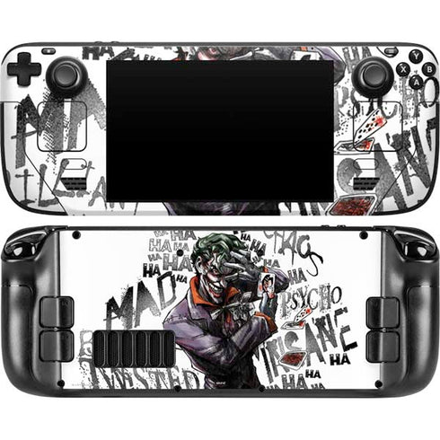 DC Comics The Joker Brilliantly Twisted Steam Deck Handheld Gaming Computer Skin