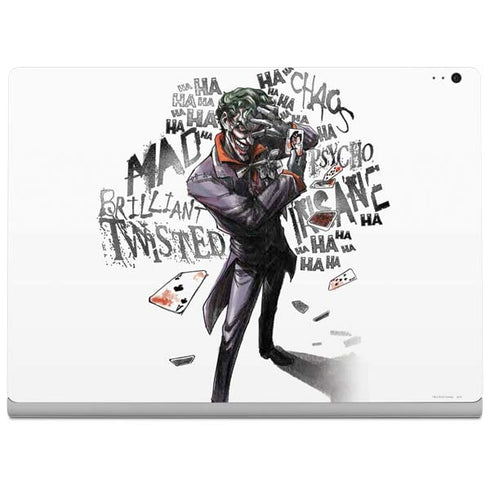 DC Comics The Joker Brilliantly Twisted Surface Book 2 13.5in Skin
