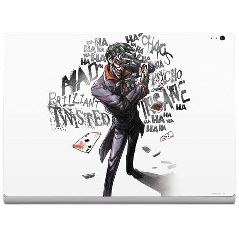 DC Comics The Joker Brilliantly Twisted Surface Book 2 15in Skin