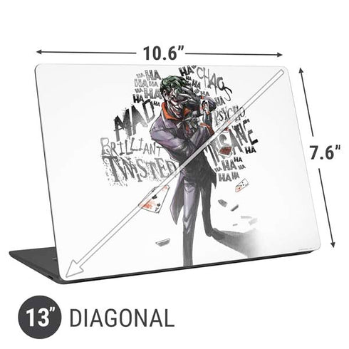 DC Comics The Joker Brilliantly Twisted Universal Laptop 13in (10.6 x 7.6in) Skin