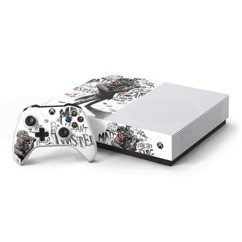 DC Comics The Joker Brilliantly Twisted Xbox One S All-Digital Edition Bundle Skin