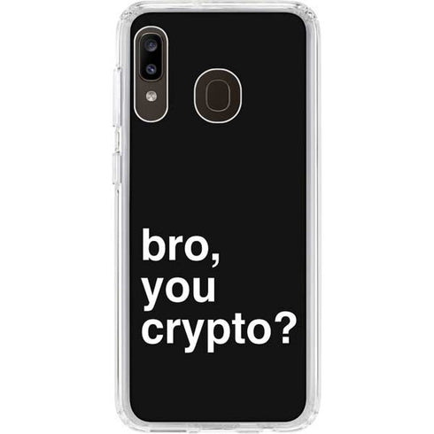 Bro You Crypto Galaxy A20 Clear Case