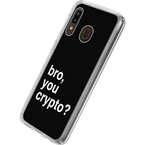 Bro You Crypto Galaxy A20 Clear Case