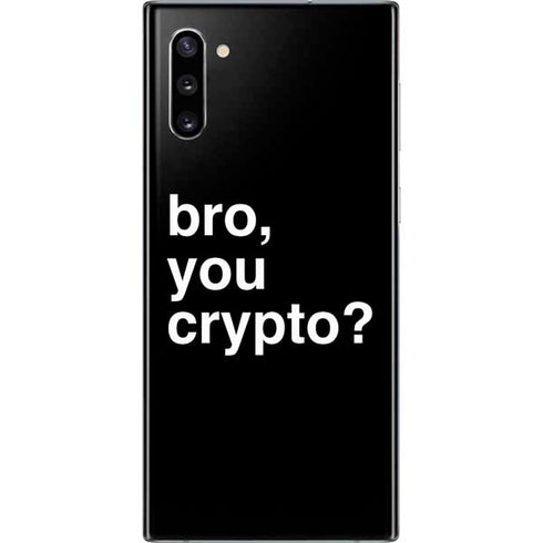 Bro You Crypto Galaxy Note 10 Skin