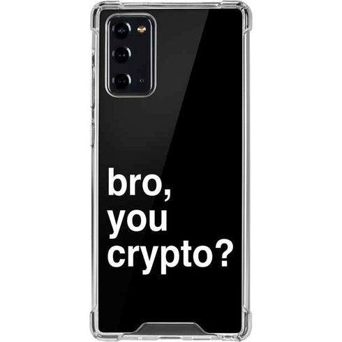 Bro You Crypto Galaxy Note20 5G Clear Case