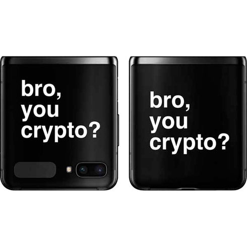 Bro You Crypto Galaxy Z Flip Skin
