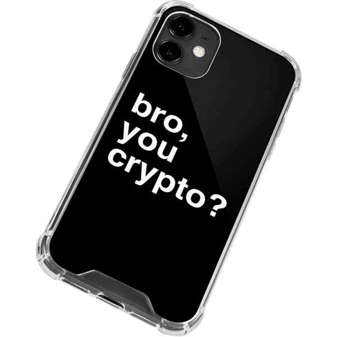Bro You Crypto iPhone 12 Clear Case