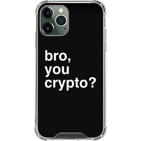 Bro You Crypto iPhone 12 Pro Max Clear Case