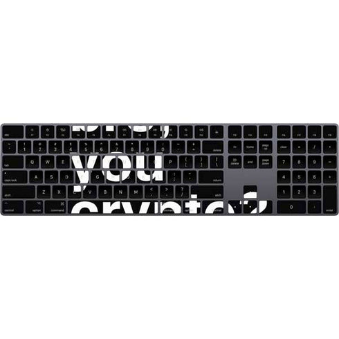 Bro You Crypto Magic Keyboard with Numeric Keypad Skin
