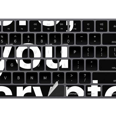 Bro You Crypto Magic Keyboard with Numeric Keypad Skin