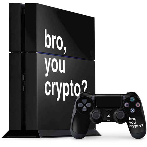 Bro You Crypto PS4 Console and Controller Bundle Skin