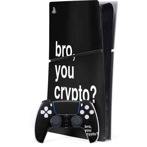 Bro You Crypto PS5 Slim Digital Edition Bundle Skin