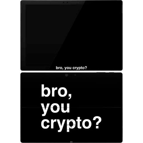 Bro You Crypto Surface Pro 7 Skin