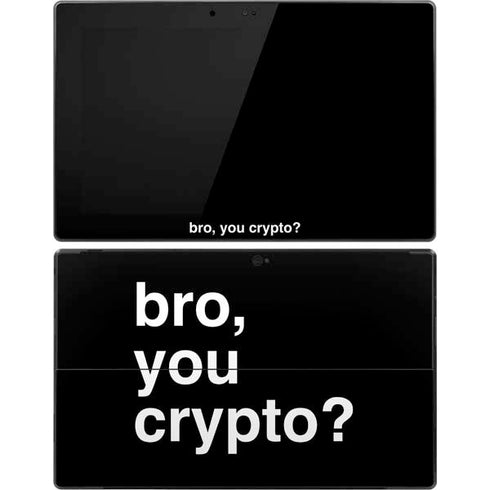 Bro You Crypto Surface Pro Tablet Skin