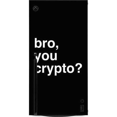 Bro You Crypto Xbox Series X Console Skin
