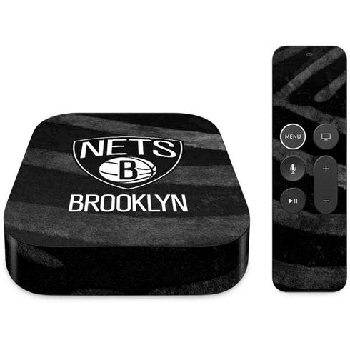 NBA Brooklyn Nets Black Animal Print Apple TV Skin