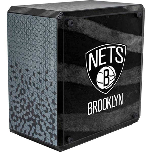 NBA Brooklyn Nets Black Animal Print Cooler Master MasterBox Q300L Mini Tower Skin