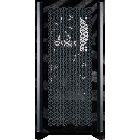 NBA Brooklyn Nets Black Animal Print Corsair 4000D Tempered Glass Mid-Tower ATX Case Skin