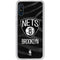 NBA Brooklyn Nets Black Animal Print Galaxy A10e Clear Case