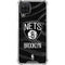 NBA Brooklyn Nets Black Animal Print Galaxy A12 Clear Case