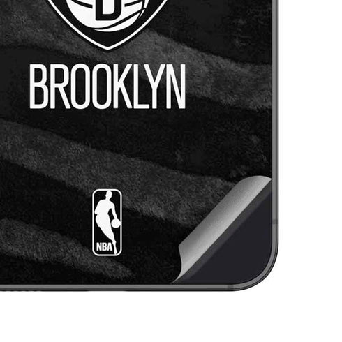 NBA Brooklyn Nets Black Animal Print Galaxy A14 5G Skin