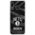 NBA Brooklyn Nets Black Animal Print Galaxy A20 Clear Case