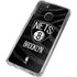 NBA Brooklyn Nets Black Animal Print Galaxy A21 Clear Case