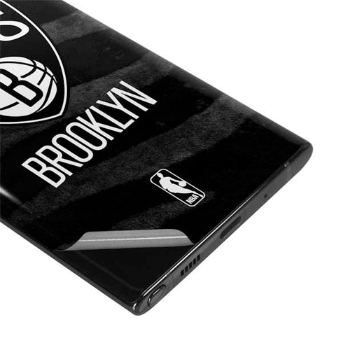 NBA Brooklyn Nets Black Animal Print Galaxy Note 10 Plus Skin