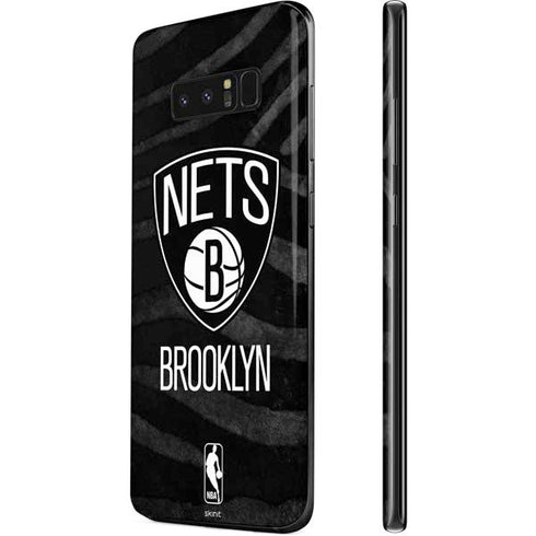 NBA Brooklyn Nets Black Animal Print Galaxy Note 8 Skin