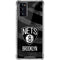 NBA Brooklyn Nets Black Animal Print Galaxy Note20 5G Clear Case