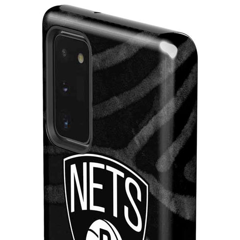 NBA Brooklyn Nets Black Animal Print Galaxy Note20 5G Pro Case