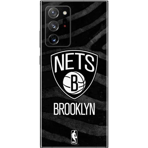 NBA Brooklyn Nets Black Animal Print Galaxy Note20 Ultra 5G Skin