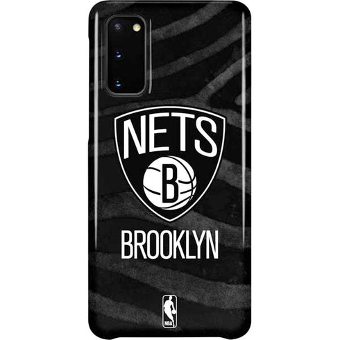 NBA Brooklyn Nets Black Animal Print Galaxy S20 Lite Case