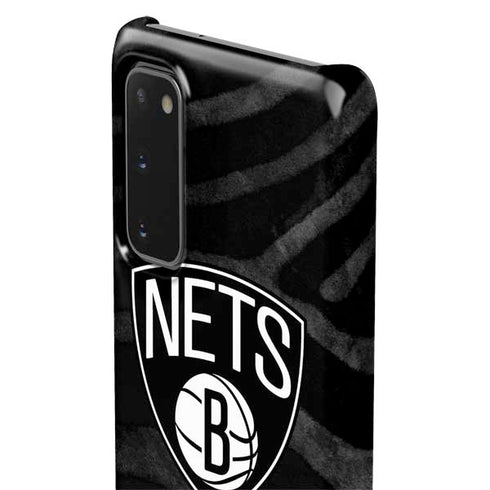 NBA Brooklyn Nets Black Animal Print Galaxy S20 Lite Case