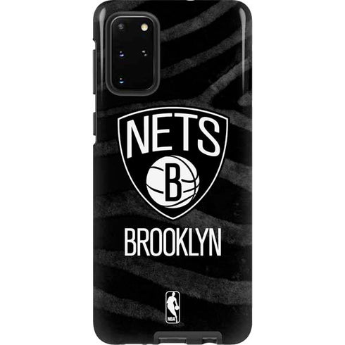 NBA Brooklyn Nets Black Animal Print Galaxy S20 Plus Pro Case