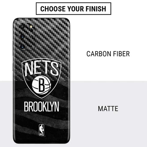 NBA Brooklyn Nets Black Animal Print Galaxy S20 Plus Skin