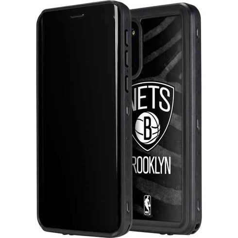 NBA Brooklyn Nets Black Animal Print Galaxy S20 Plus Waterproof Case