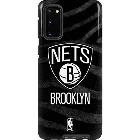 NBA Brooklyn Nets Black Animal Print Galaxy S20 Pro Case