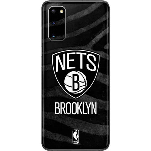 NBA Brooklyn Nets Black Animal Print Galaxy S20 Skin