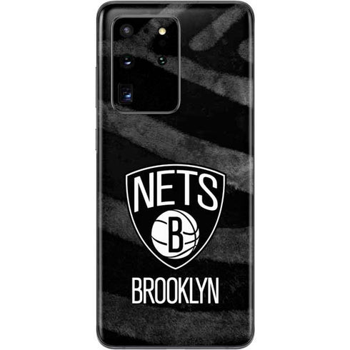 NBA Brooklyn Nets Black Animal Print Galaxy S20 Ultra 5G Skin
